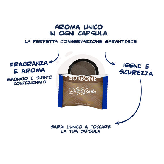 50 Capsule Borbone Compatibili Don Carlos Miscela Nera - immagine 4